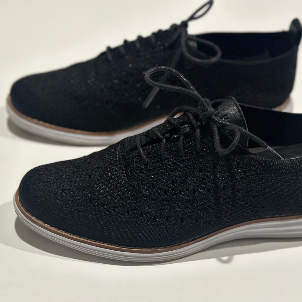 SOLD: Cole Haan OriginalGrand Stitchlite Wingtip Oxford Black Women's 7.5